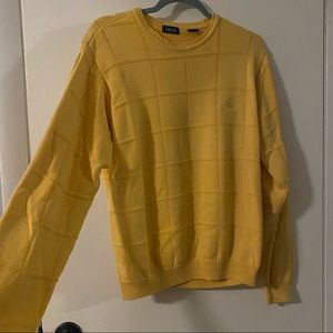 Yellow IZOD Blocked Sweater
